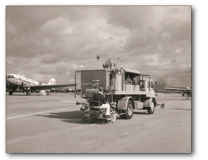 Old picture of paint truck
