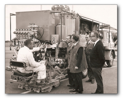 Old picture of paint truck