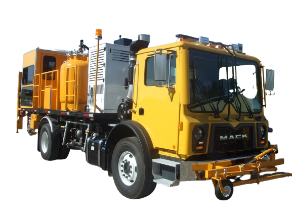 Large airspray paint truck