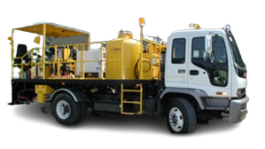 Medium airless paint truck